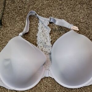 Victoria's Secret Light Gray Lace Bra